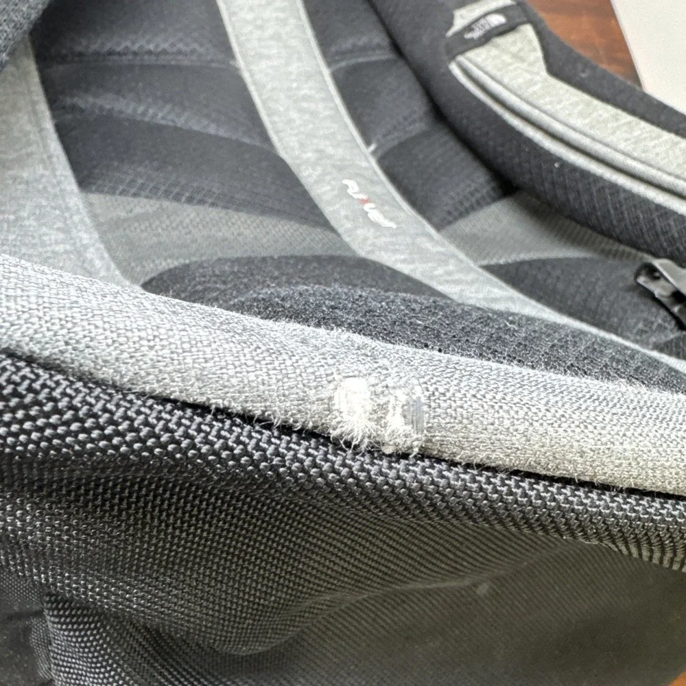 North Face Recon Flex Vent Padded Backpack Gray Black One Size Commuter Hike